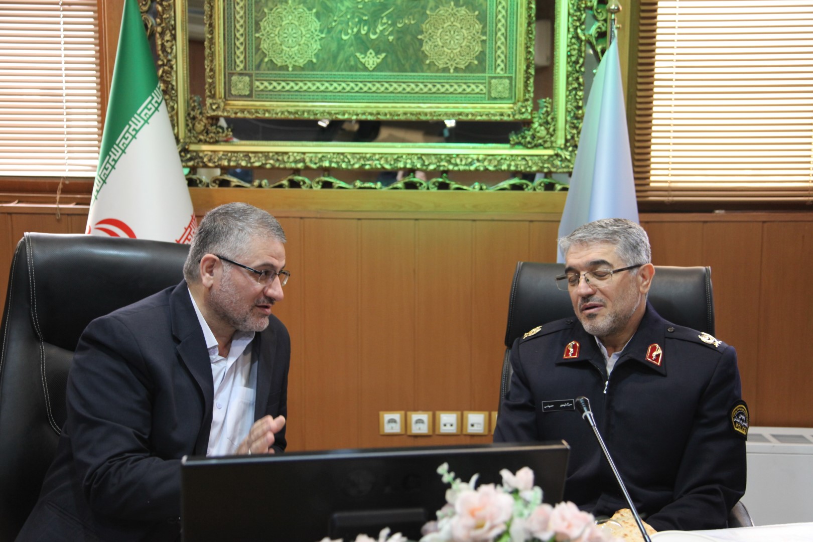 دیدار نوروزی رییس پلیس راهور با دکتر مسجدی