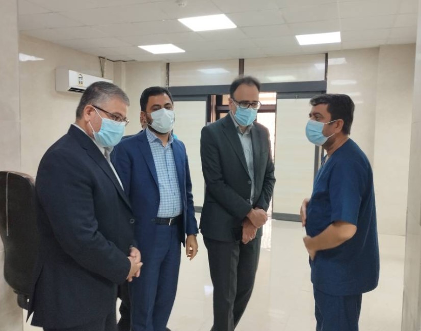 نظارت بر فرایند خدمت رسانی به حادثه دیدگان بندر شهید رجایی در سفر دکتر مسجدی به هرمزگان