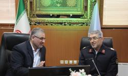 دیدار نوروزی رییس پلیس راهور با دکتر مسجدی