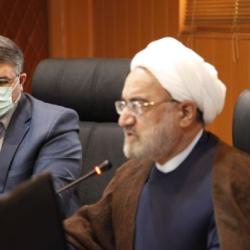 حضور معاون اول قوه قضاییه در جلسه شورای مدیران سازمان