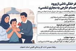 فوت 3 نفر بر اثر ورود جسم خارجی به مجاری تنفسی در سه&zwnj;ماهه نخست سال