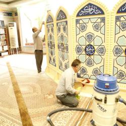 غبارروبی نمازخانه سازمان به مناسبت فرارسیدن ماه رمضان