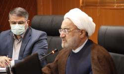 حضور معاون اول قوه قضاییه در جلسه شورای مدیران سازمان