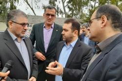 بازدید دکتر مسجدی از پزشکی قانونی، اداره ثبت و شهرک صنعتی جویبار