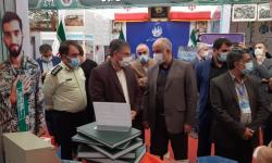 بازدید دکتر مسجدی از نمایشگاه دفاع مقدس قوه قضاییه