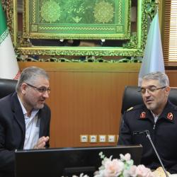 دیدار نوروزی رییس پلیس راهور با دکتر مسجدی